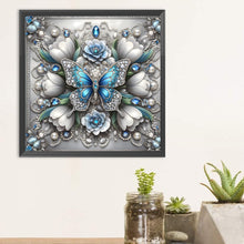 Load image into Gallery viewer, Diamond Painting - Full Round - Butterfly Flower (30*30CM)