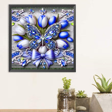 Load image into Gallery viewer, Diamond Painting - Full Round - Butterfly Flower (30*30CM)