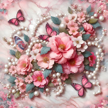 Load image into Gallery viewer, Diamond Painting - Full Round - Butterfly Flower (30*30CM)