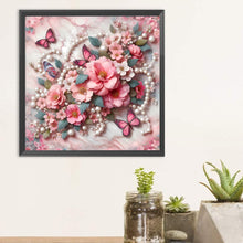 Load image into Gallery viewer, Diamond Painting - Full Round - Butterfly Flower (30*30CM)