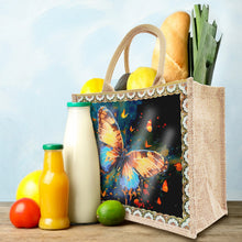 Load image into Gallery viewer, Linen Mysterious Butterfly Diamond Art Large Handbag Birthday Gift for Friends