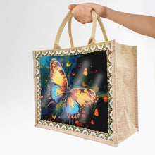 Load image into Gallery viewer, Linen Mysterious Butterfly Diamond Art Large Handbag Birthday Gift for Friends