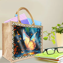 Load image into Gallery viewer, Linen Mysterious Butterfly Diamond Art Large Handbag Birthday Gift for Friends