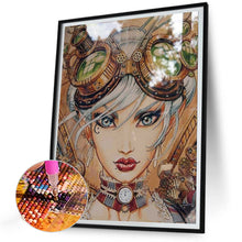 Load image into Gallery viewer, Diamond Painting - Full Round - Steampunk Cool Girl (30*40CM)