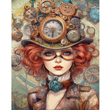 Load image into Gallery viewer, Diamond Painting - Full Round - Steampunk Girl (40*50CM)