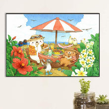 Load image into Gallery viewer, Diamond Painting - Full Round - Cartoon Bear Diet (60*40CM)