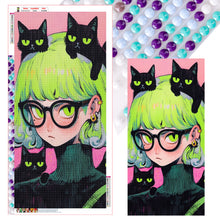 Load image into Gallery viewer, Diamond Painting - Full Round - Anime Cat Girl (40*80CM)