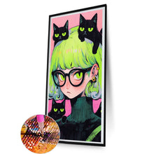 Load image into Gallery viewer, Diamond Painting - Full Round - Anime Cat Girl (40*80CM)