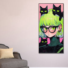 Load image into Gallery viewer, Diamond Painting - Full Round - Anime Cat Girl (40*80CM)
