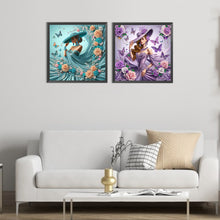 Load image into Gallery viewer, 2pcs Round Diamond Painting Set - Lady (30*30CM)