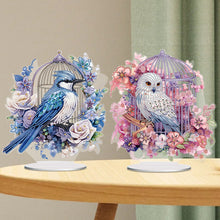 Load image into Gallery viewer, 2Pcs Acrylic Special Shaped Birdcage Eagle Desktop Diamond Art Kits for Beginner
