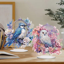 Load image into Gallery viewer, 2Pcs Acrylic Special Shaped Birdcage Eagle Desktop Diamond Art Kits for Beginner