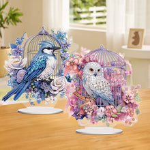 Load image into Gallery viewer, 2Pcs Acrylic Special Shaped Birdcage Eagle Desktop Diamond Art Kits for Beginner