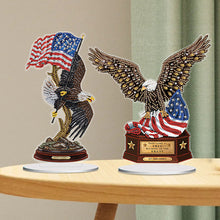 Load image into Gallery viewer, 2Pcs Acrylic Special Shaped Birdcage Eagle Desktop Diamond Art Kits for Beginner