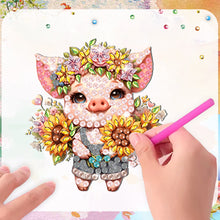 Load image into Gallery viewer, 6Pcs Special Shape Pig Diamond Art Magnets Decals Diamond Painting Fridge Magnet