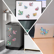 Load image into Gallery viewer, 8Pcs Acrylic Special Shape Animal Diamond Painting Refrigerator Magnet Dragonfly