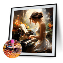 Load image into Gallery viewer, Diamond Painting - Full Round - Piano Girl (40*40CM)