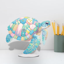 Load image into Gallery viewer, Acrylic Sea Turtle 5D DIY Diamond Art Tabletop Decorations for Home Office Decor