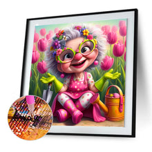 Load image into Gallery viewer, Diamond Painting - Full Round - Funny grandma (30*30CM)