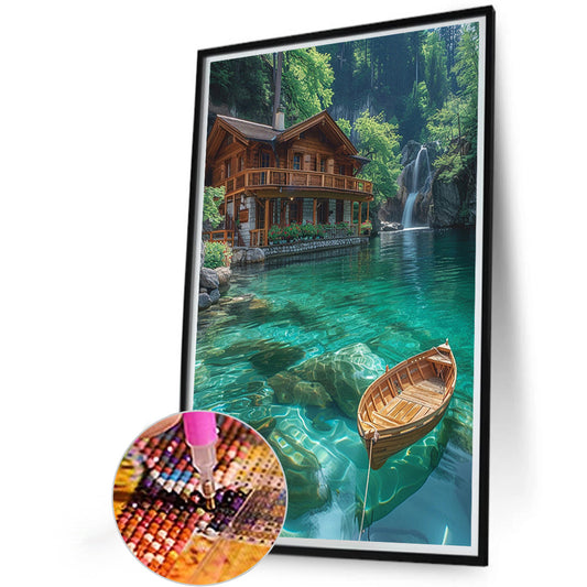 Diamond Painting - Full Round - House by the sea (40*60CM)