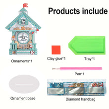 Load image into Gallery viewer, Acrylic Special Shaped Animal 5D Diamond Painting Clock Art Craft for Home Decor