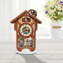 Load image into Gallery viewer, Acrylic Special Shaped Animal 5D Diamond Painting Clock Art Craft for Home Decor