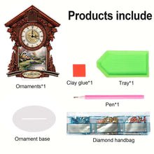 Load image into Gallery viewer, Acrylic Special Shaped Animal 5D Diamond Painting Clock Art Craft for Home Decor