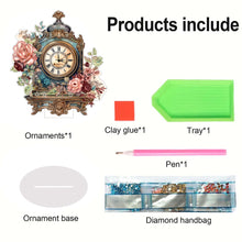 Load image into Gallery viewer, Acrylic Special Shaped Animal 5D Diamond Painting Clock Art Craft for Home Decor