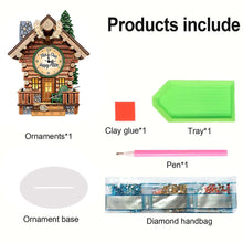 Load image into Gallery viewer, Acrylic Special Shaped Animal 5D Diamond Painting Clock Art Craft for Home Decor