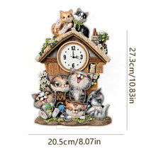 Load image into Gallery viewer, Acrylic Special Shaped Animal 5D Diamond Painting Clock Art Craft for Home Decor