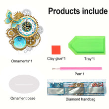Load image into Gallery viewer, Acrylic Special Shaped Animal 5D Diamond Painting Clock Art Craft for Home Decor