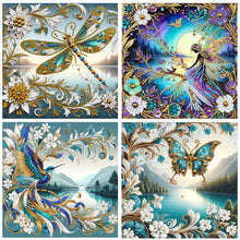 Load image into Gallery viewer, 4pcs Partial Special Diamond Painting Set - Lakeside series (30*30CM)