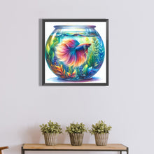 Load image into Gallery viewer, Diamond Painting - Full Round - Seaweed and fish in the tank (40*40CM)