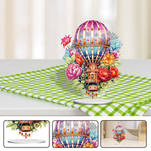 Load image into Gallery viewer, Acrylic Special Shaped Hot Air Balloon Flower Desktop Diamond Art Kits for Home
