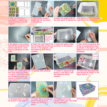 Load image into Gallery viewer, Mandala Diamond Painting Storage Box Diamond Painting Holder Case for Art Crafts