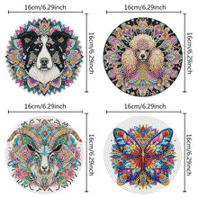 Load image into Gallery viewer, 4Pcs Acrylic Mandala DIY Diamond Dot Kits Diamond Crafts Projects for Home Decor