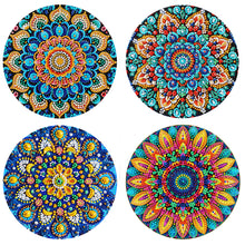 Load image into Gallery viewer, 4Pcs Acrylic Mandala DIY Diamond Dot Kits Diamond Crafts Projects for Home Decor
