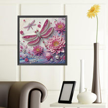 Load image into Gallery viewer, Diamond Painting - Partial Special Shaped - Dragonfly (40*40CM)