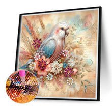 Load image into Gallery viewer, Diamond Painting - Partial Special Shaped - Flowers and parrots (40*40CM)
