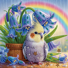 Load image into Gallery viewer, Diamond Painting - Partial Special Shaped - Rainbow and parrots (40*40CM)