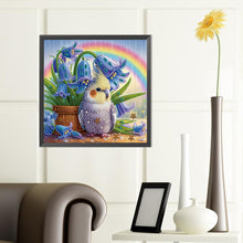 Load image into Gallery viewer, Diamond Painting - Partial Special Shaped - Rainbow and parrots (40*40CM)