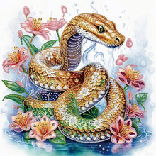 Load image into Gallery viewer, Diamond Painting - Partial Special Shaped - Snake (40*40CM)