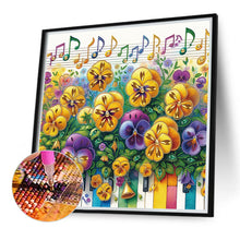 Load image into Gallery viewer, Diamond Painting - Partial Special Shaped - Pansy (40*40CM)