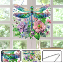 Load image into Gallery viewer, Acrylic Special Shape Bird Flower Diamond Painting Decor DIY Diamond Art Pendant