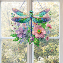 Load image into Gallery viewer, Acrylic Special Shape Bird Flower Diamond Painting Decor DIY Diamond Art Pendant