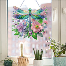 Load image into Gallery viewer, Acrylic Special Shape Bird Flower Diamond Painting Decor DIY Diamond Art Pendant