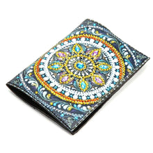 Load image into Gallery viewer, Special Shape Flower DIY Diamond Passport Case PU Diamond Art Passport Protector
