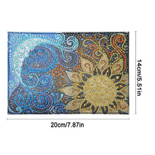 Load image into Gallery viewer, Special Shape Flower DIY Diamond Passport Case PU Diamond Art Passport Protector