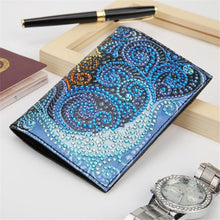 Load image into Gallery viewer, Special Shape Flower DIY Diamond Passport Case PU Diamond Art Passport Protector