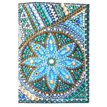 Load image into Gallery viewer, Special Shape Flower DIY Diamond Passport Case PU Diamond Art Passport Protector